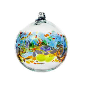 Golden Wave Color Wave Glass Orb