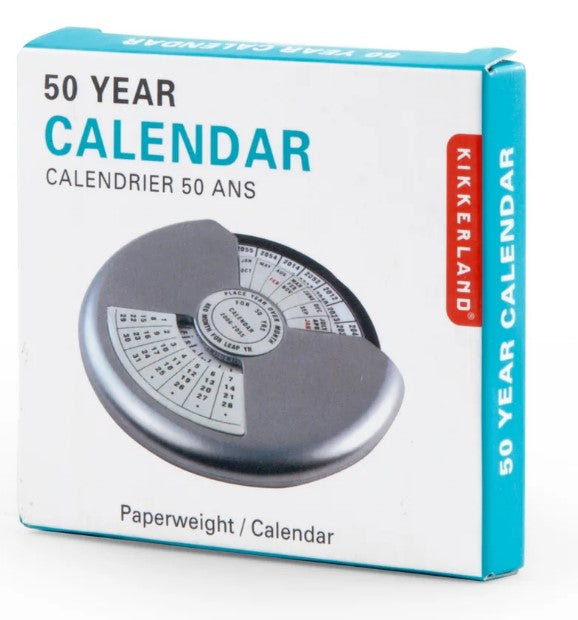 50 Year Calendar Paperweight