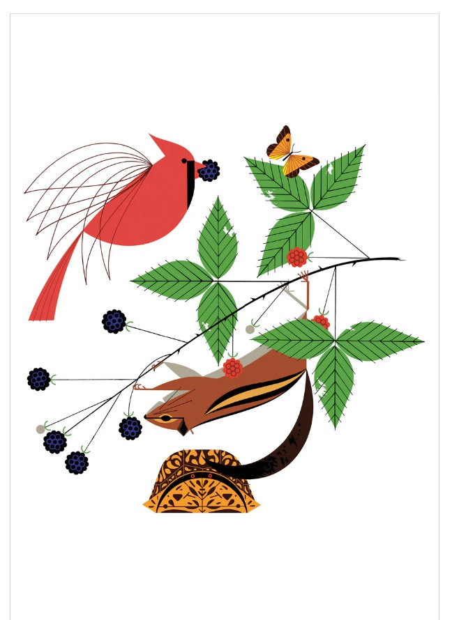 A Good World Charley Harper Notecard