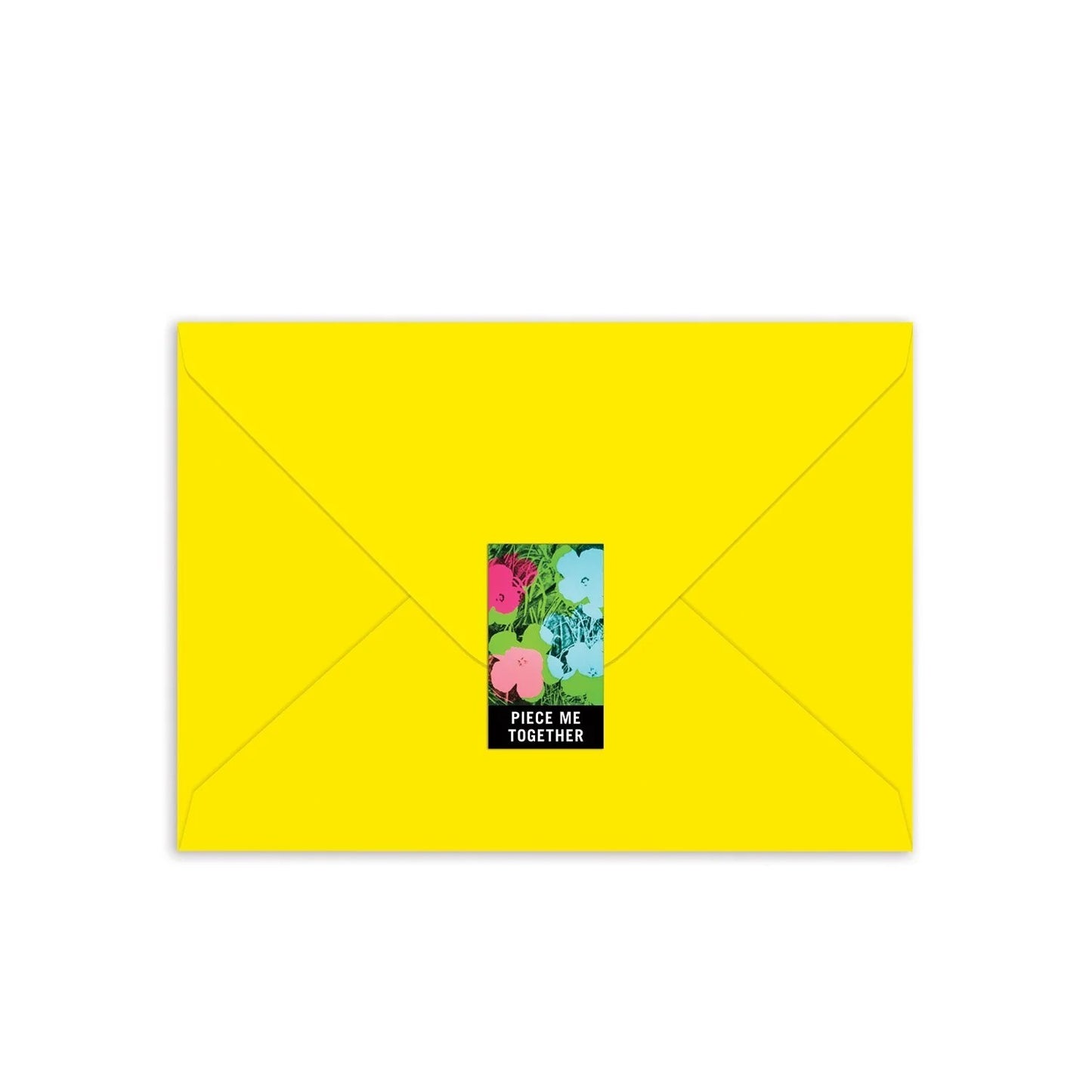 Andy Warhol Flowers Greeting Card Puzzle