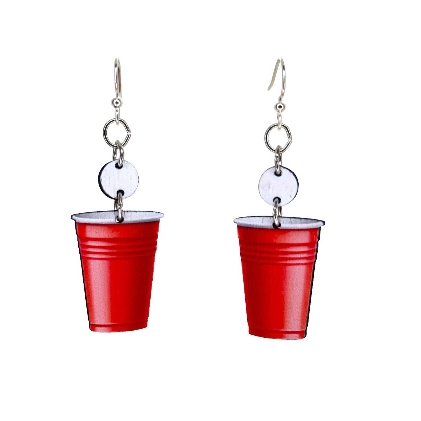 Beer Pong Red Cup Earrings