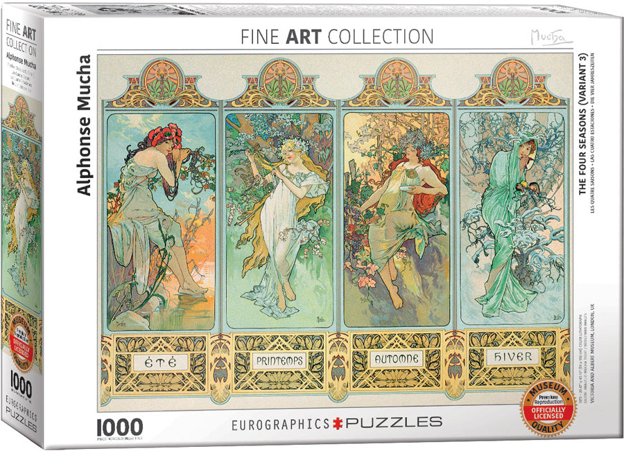 Mucha, Four Seasons 1000 Pc. Puzzle