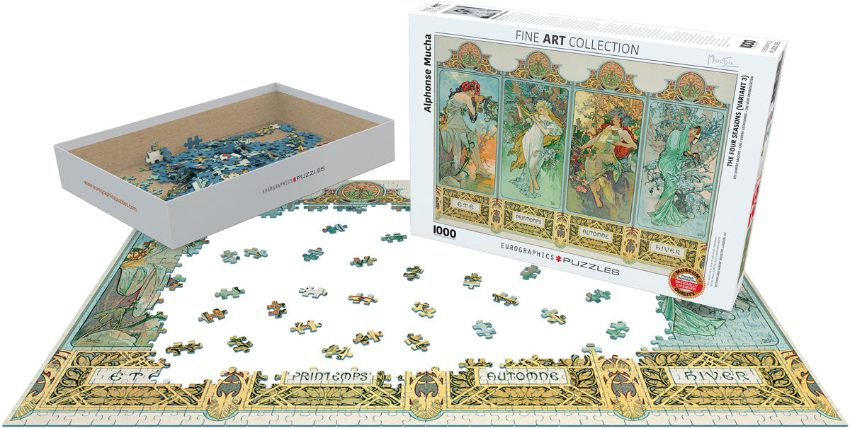Mucha, Four Seasons 1000 Pc. Puzzle