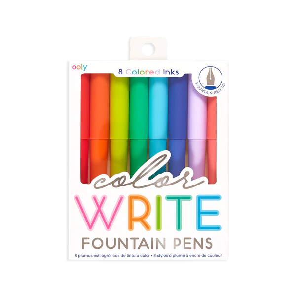 Color Fountain Pens Set of 8