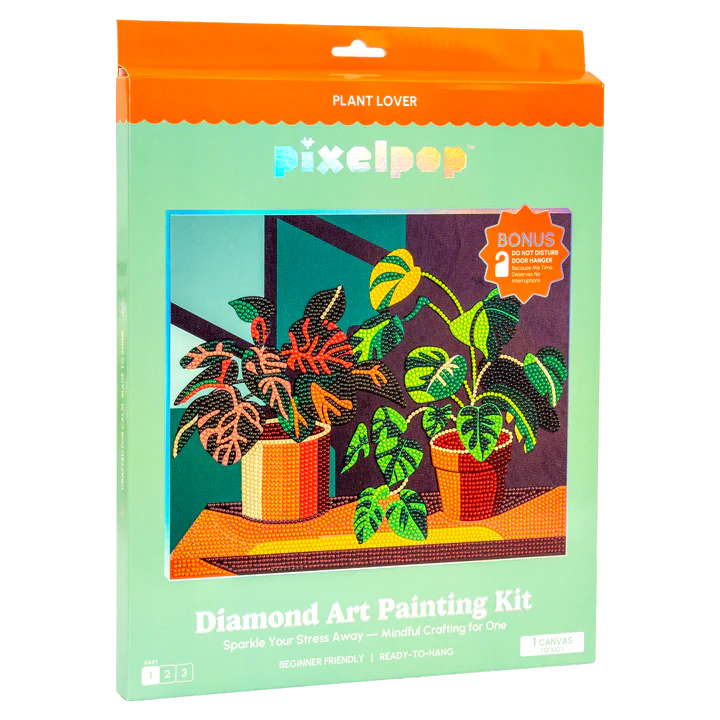 PixelPop Plant Lover Diamond Art Painting Kit