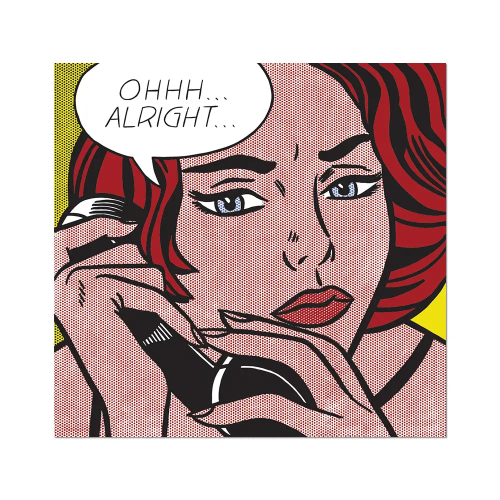 Lichtenstein, Ohhh... Alright... 1964. Vinyl Sticker
