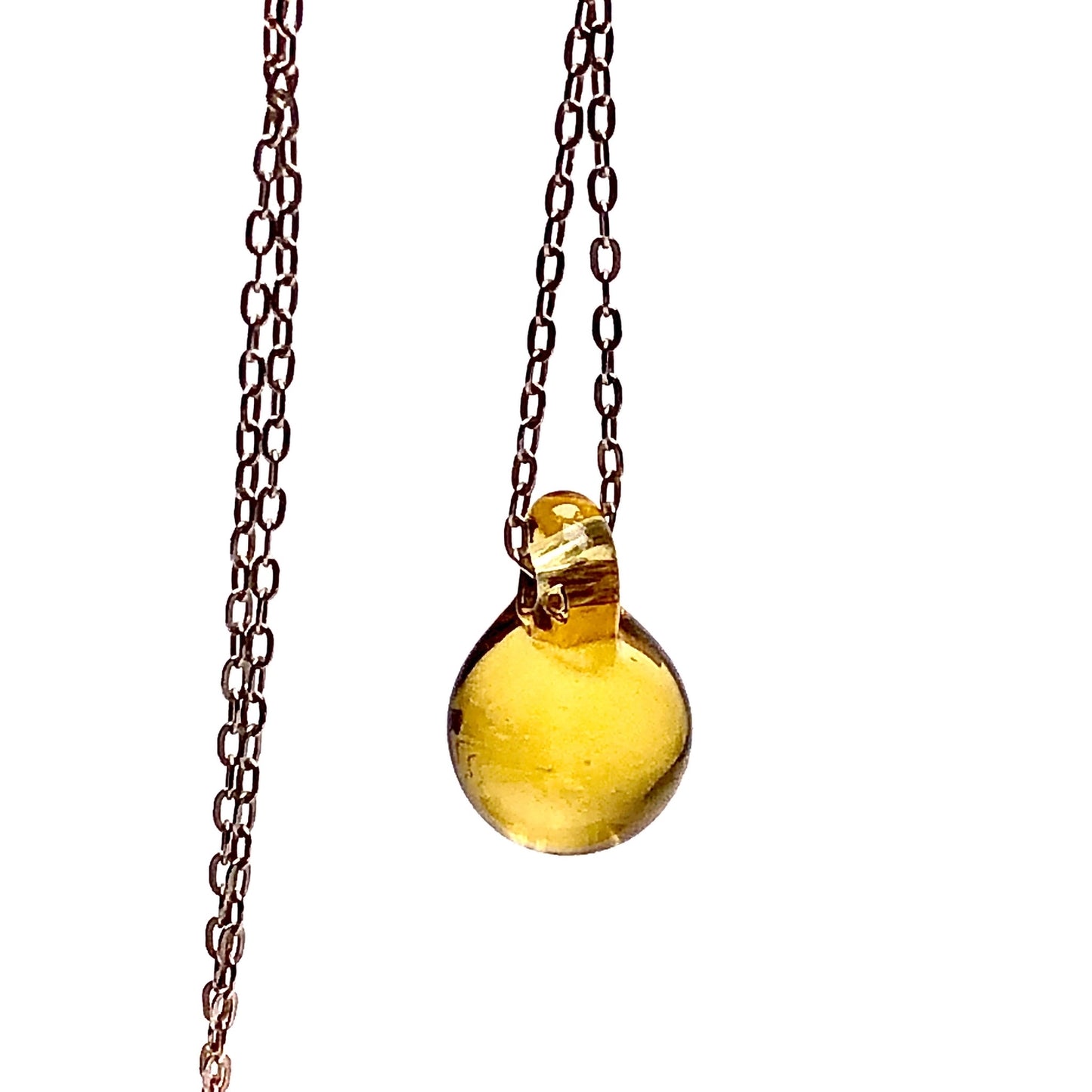 Champagne Glass Globe Necklace