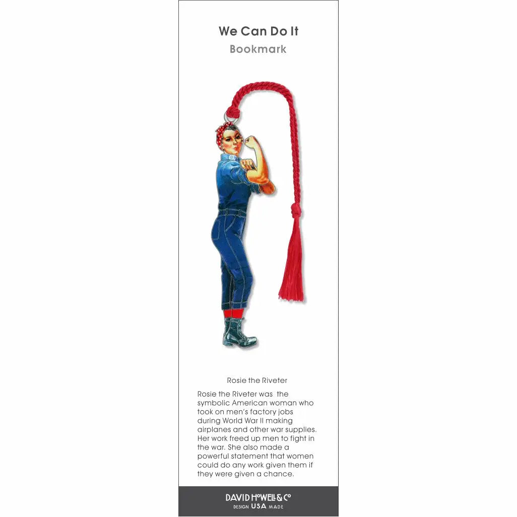 Rosie the Riveter Metal Bookmark