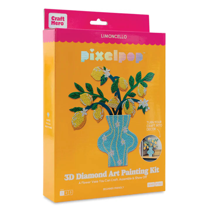 PixelPop 3D Diamond Art Limoncello Kit