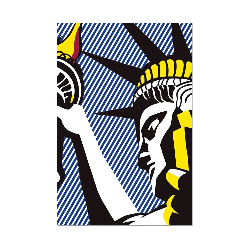 Lichtenstein, I Love Liberty, 1982. Vinyl Sticker
