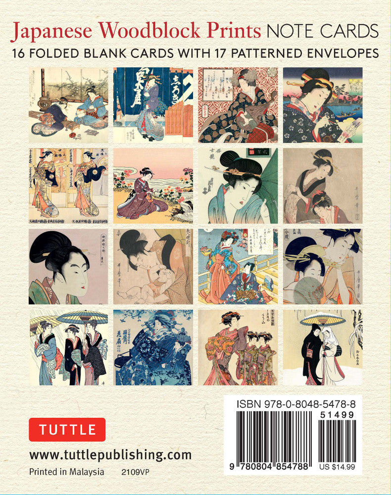 Japanese Woodblock Boxed Notecards