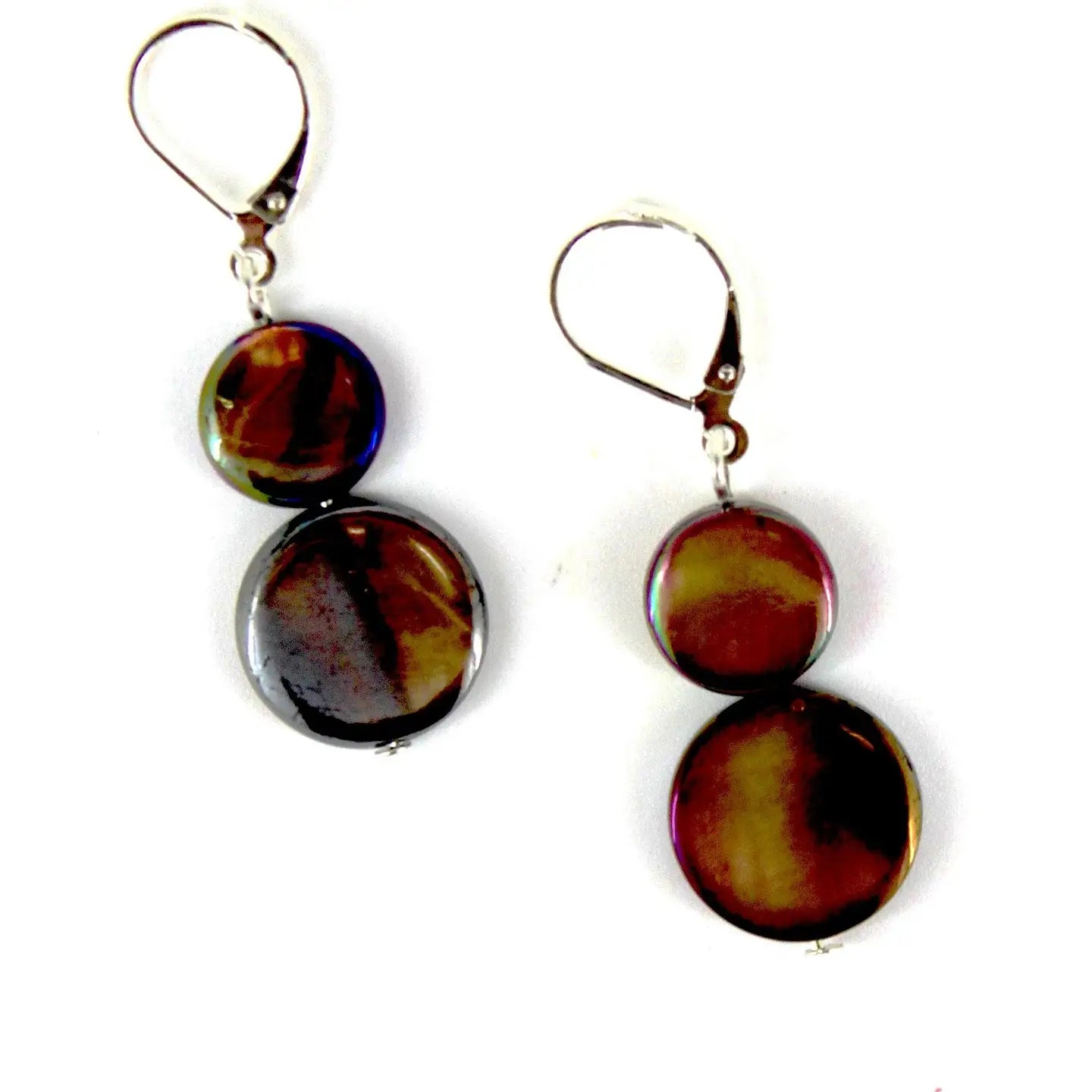 Chocolate Mother of Pearl Earring