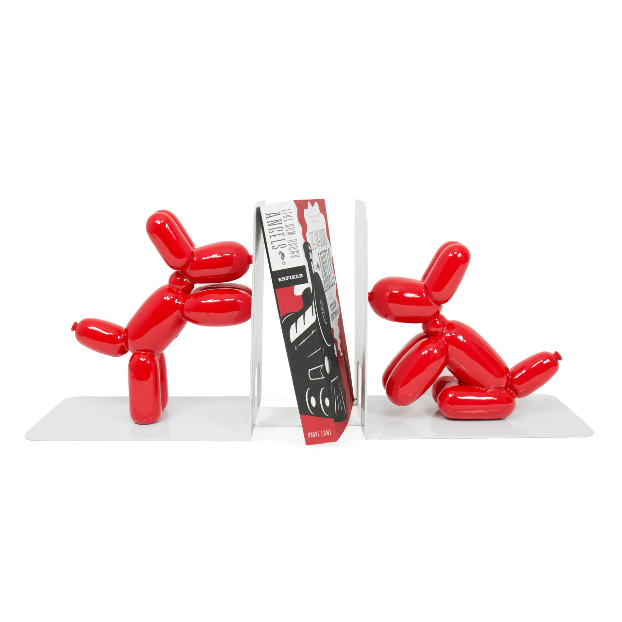 Red Balloon Doggy Bookends