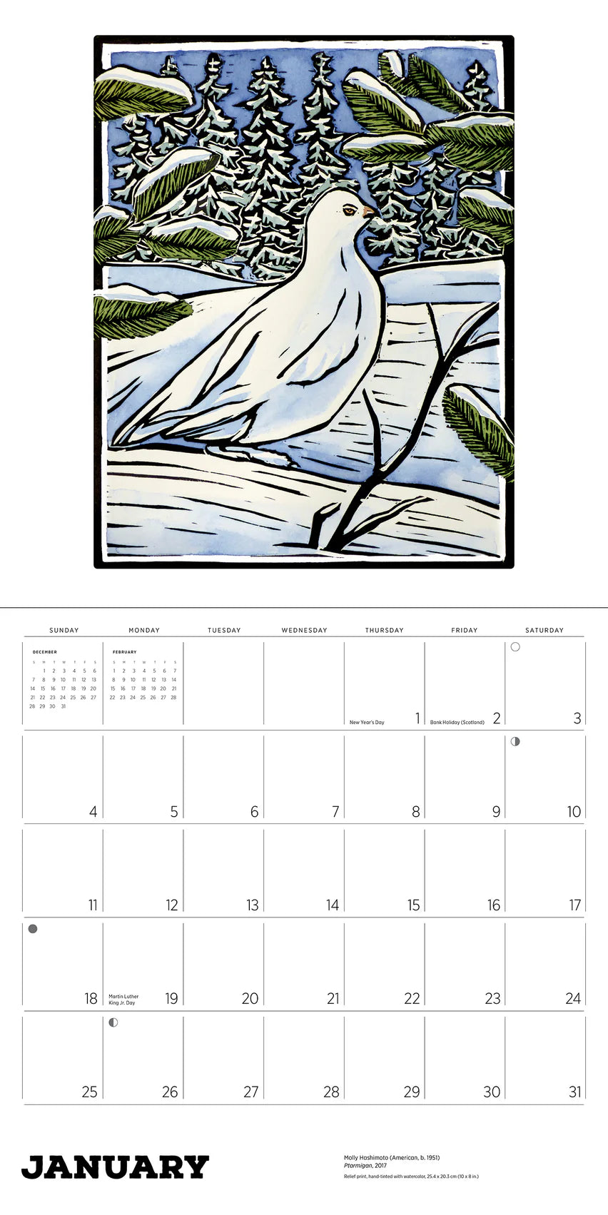 Molly Hashimoto 2026 Wall Calendar