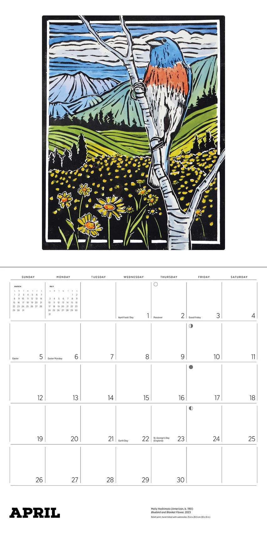 Molly Hashimoto 2026 Wall Calendar
