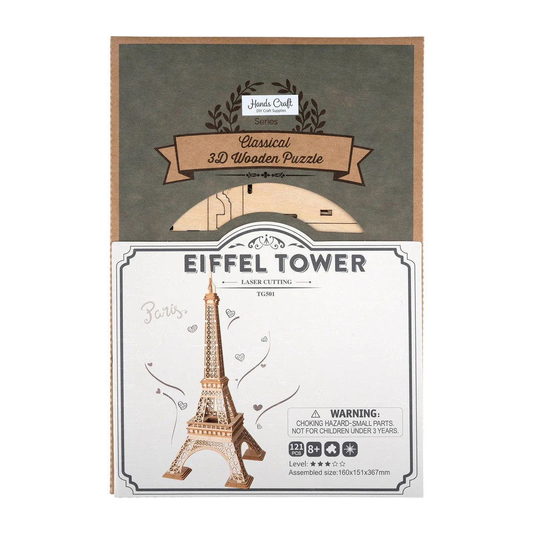 3D Eiffel Tower Wooden Puzzle