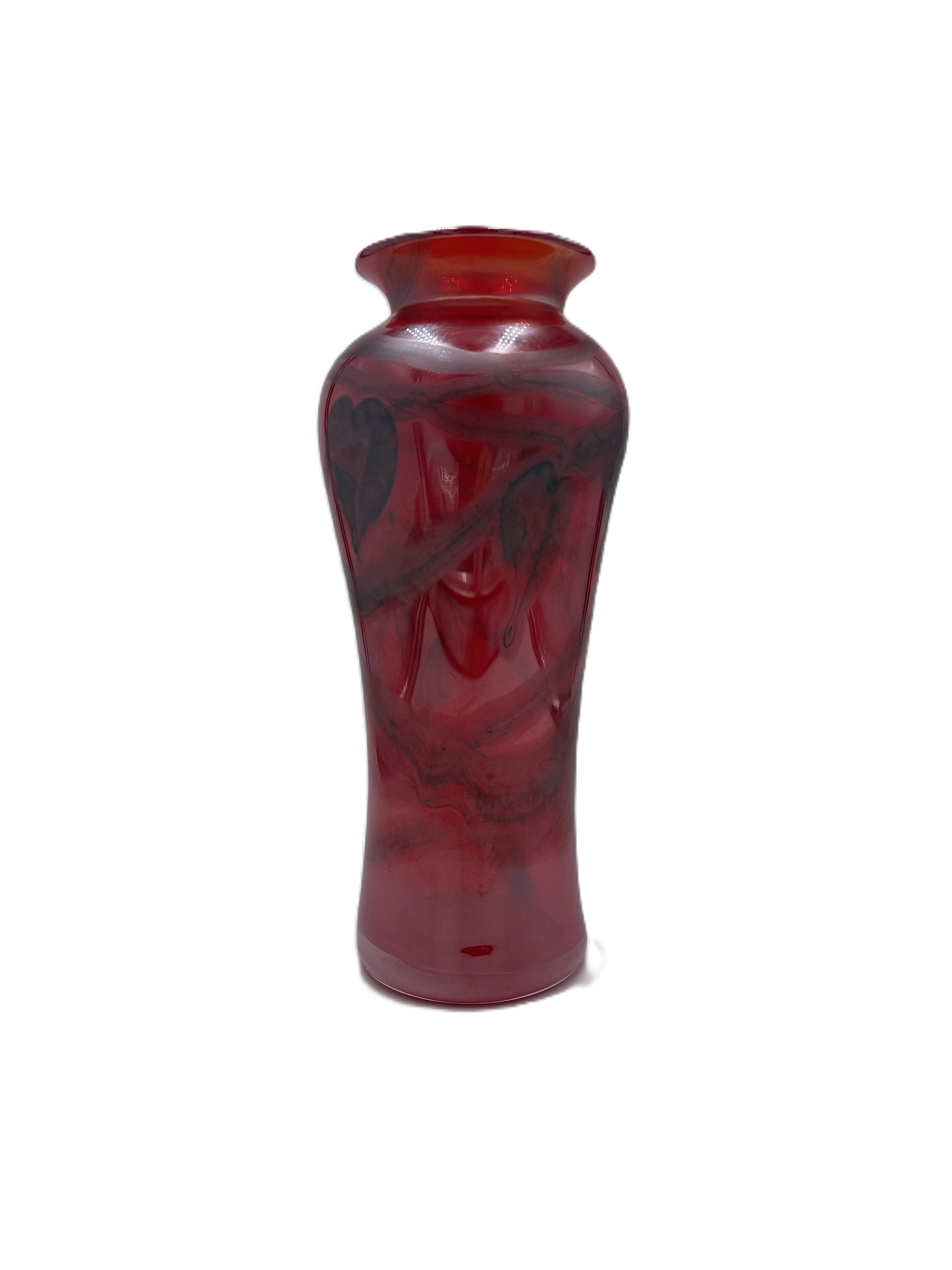 Red Heart and Vine Vase CH