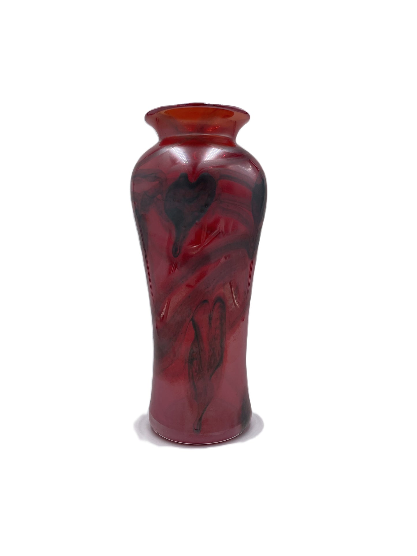 Red Heart and Vine Vase CH