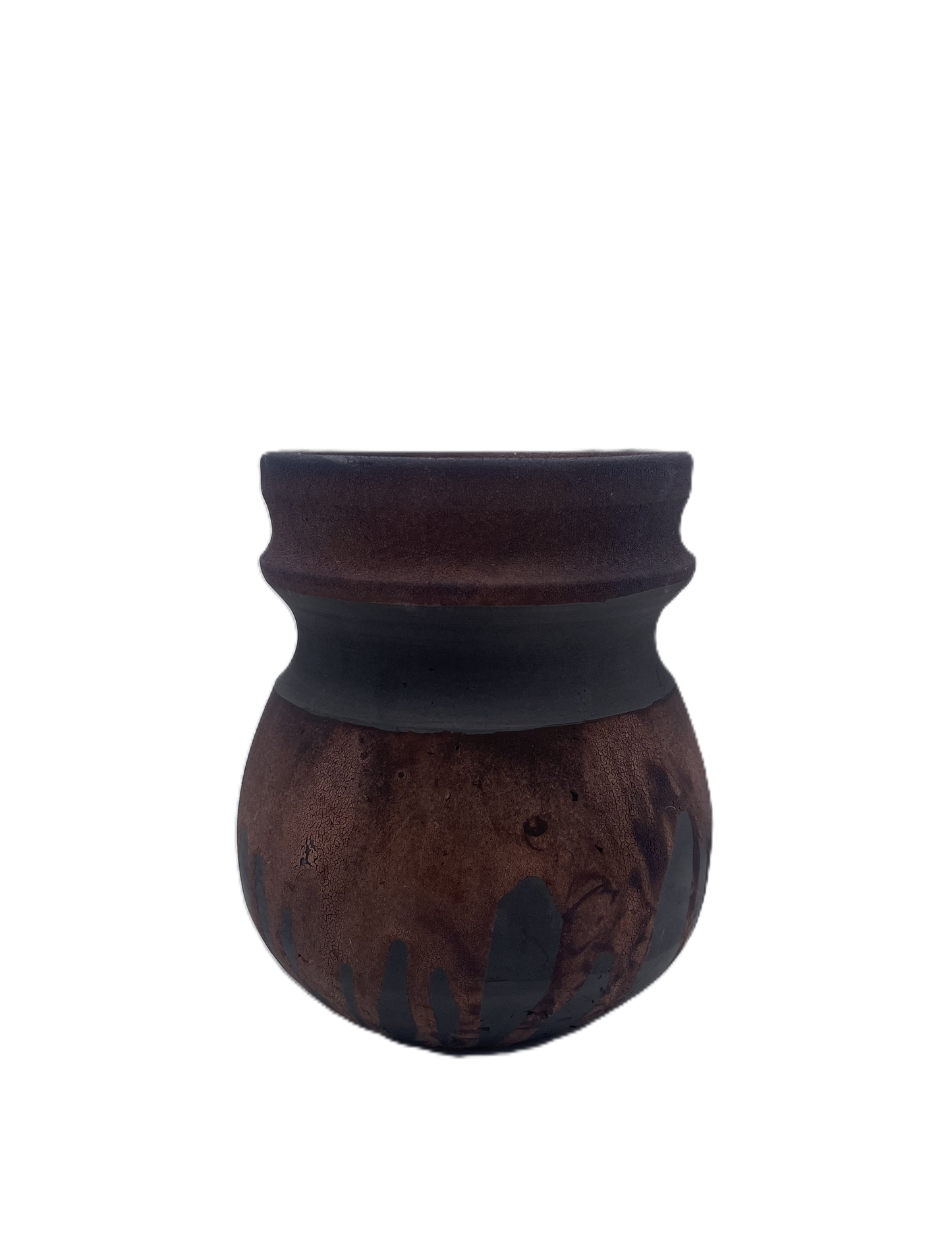 Small Copper Raku Vase SB