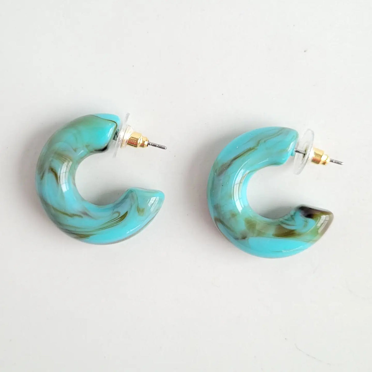 Turquoise Chloe Hoop Earrings