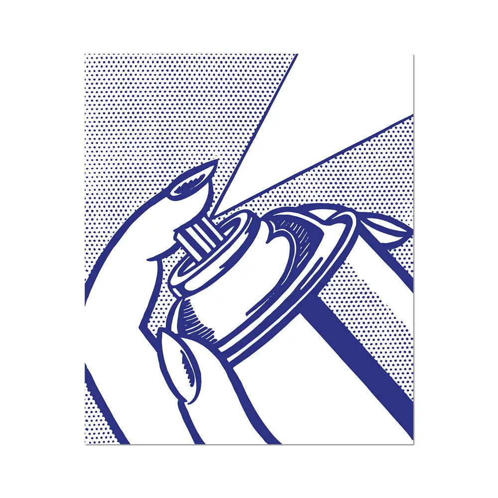 Lichtenstein, Spray Can, 1963. Vinyl Sticker