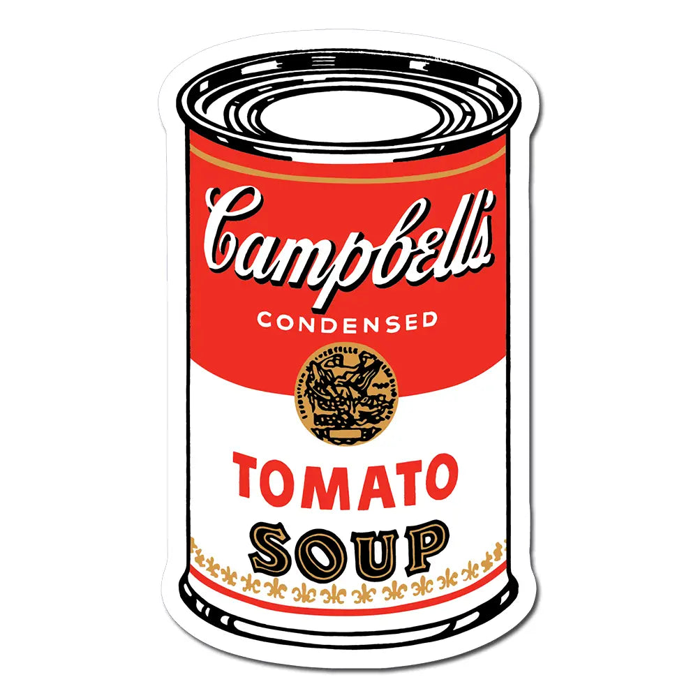 Warhol, Cambell's Soup Can Vinyl Sticker