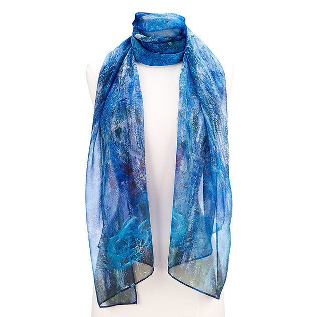Monet Reflections of a Willow Tree Scarf