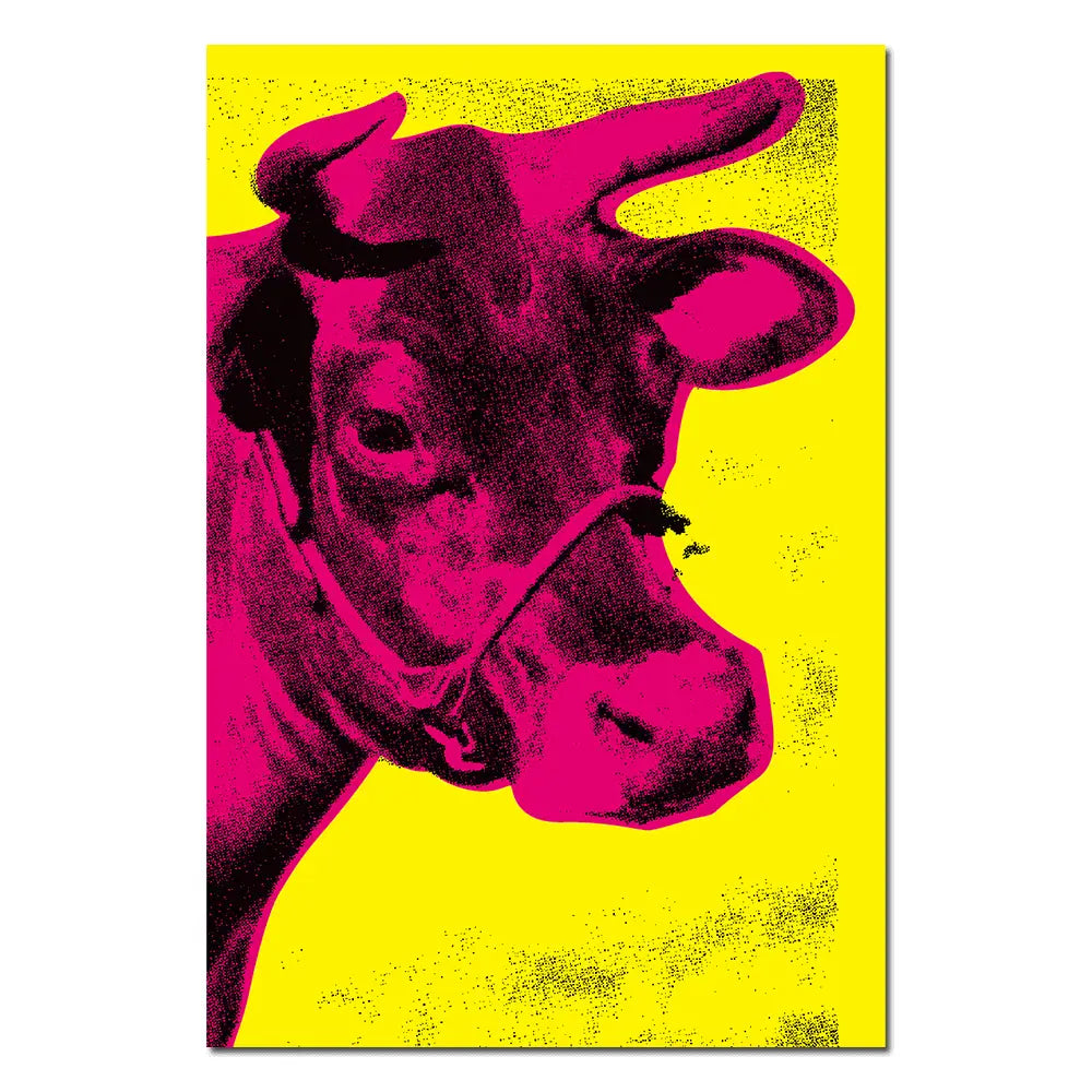 Warhol, Cow Vinyl Sticker