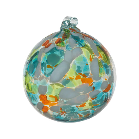 Cool Breeze Glass Calico Ornament