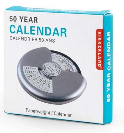 50 Year Calendar Paperweight