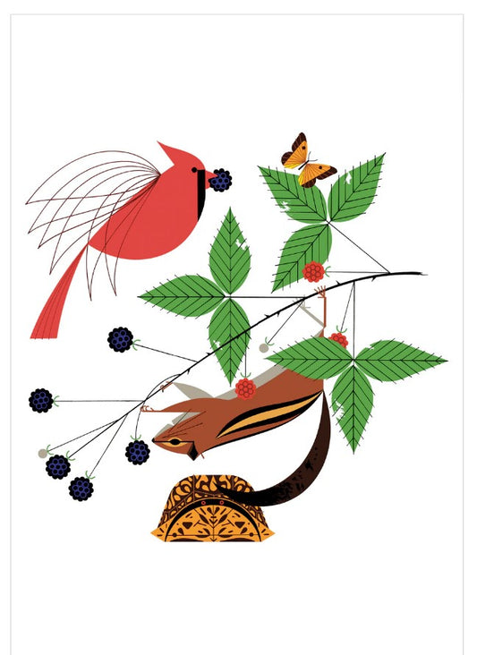 A Good World Charley Harper Notecard