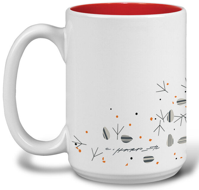 Charley Harper Cardinal and Seed Mug