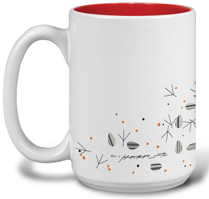 Charley Harper Cardinal and Seed Mug