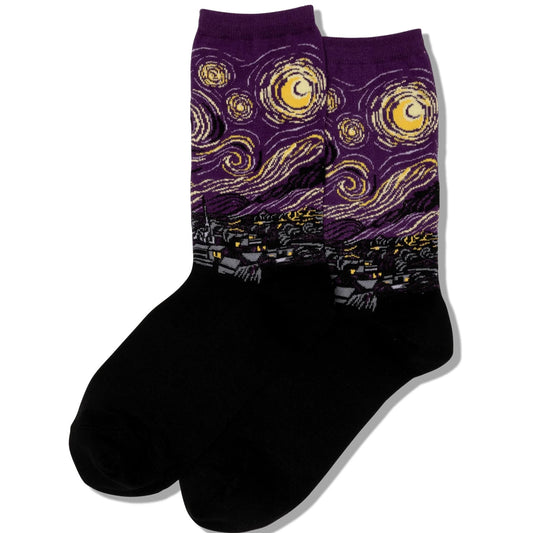 Men's Starry Night Purple Sock