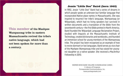 Women Who Dare Vol. III Knowledge Cards