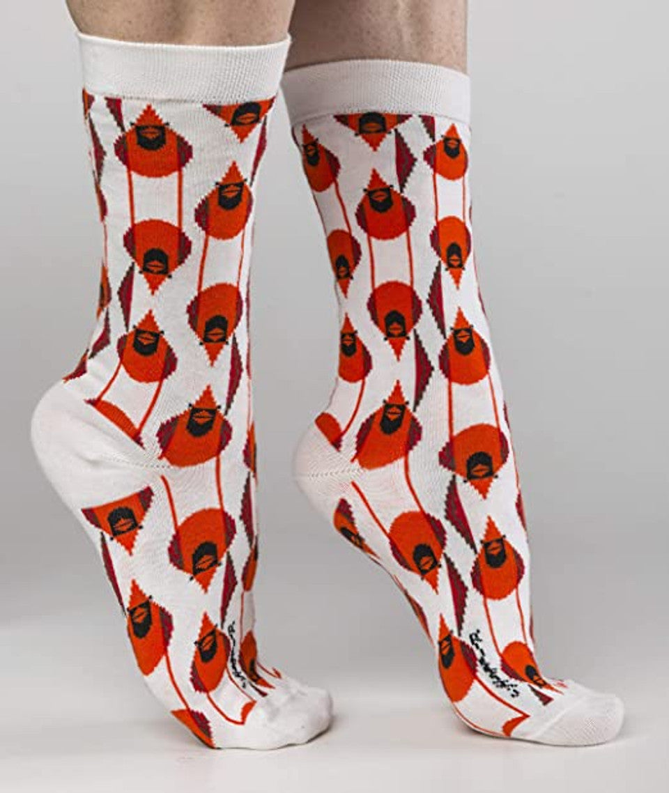 Charley Harper Cardinal Stagger Socks