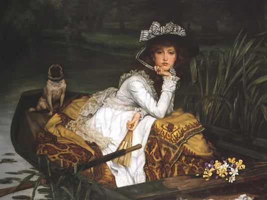 Tissot, Lady in a Boat Print