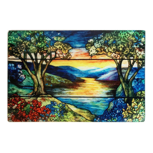 Tiffany, Landscape of Peace Glass Cutting Board