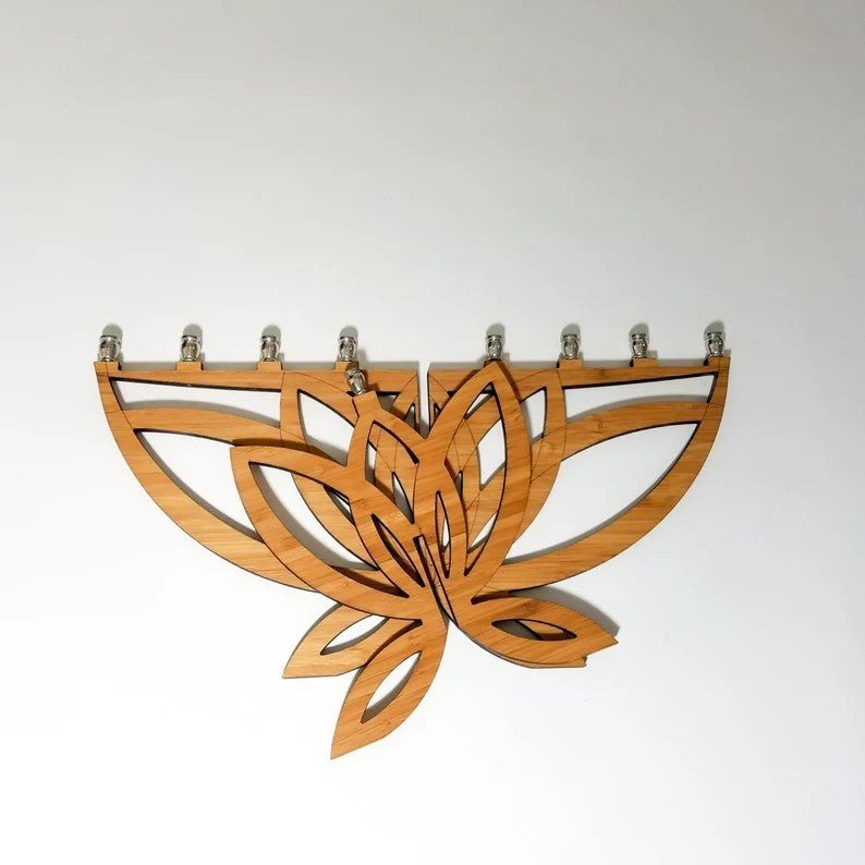 Lotus Flower Menorah
