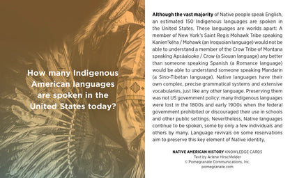 Native American History Knowledge Cards