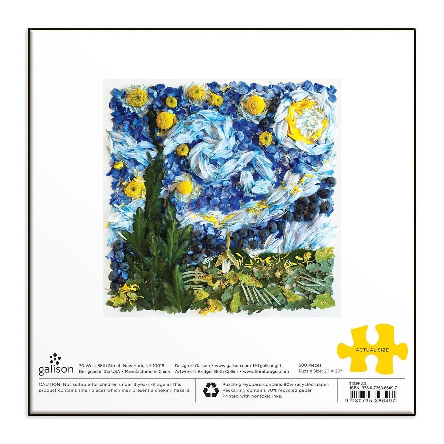 Starry Nights Petals 500 Piece Puzzle