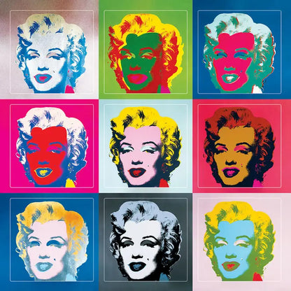 Warhol Marilyn 5x5 Sticker Sheet