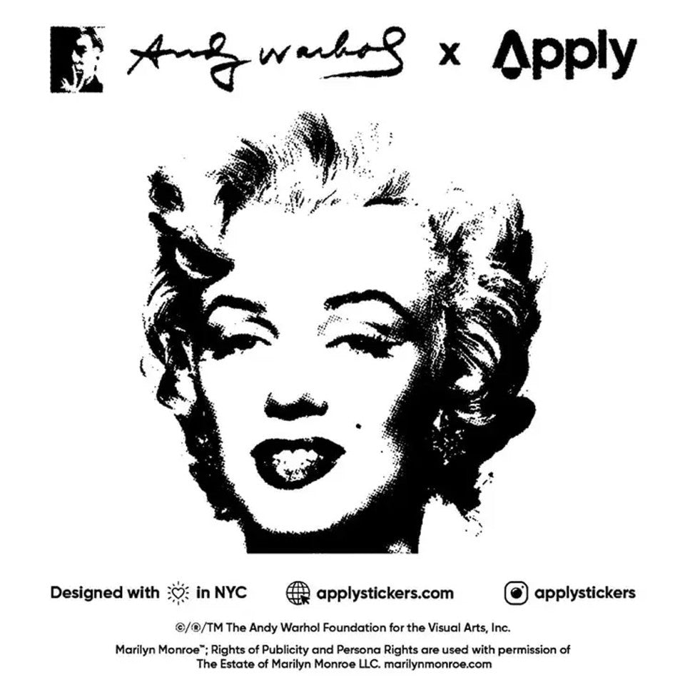 Warhol Marilyn 5x5 Sticker Sheet
