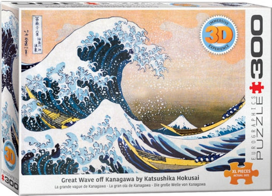 Hokusai, Great Wave 300 Pc. Lenticular Puzzle