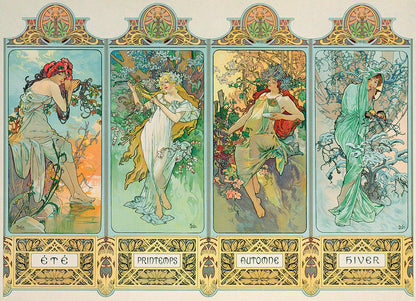 Mucha, Four Seasons 1000 Pc. Puzzle
