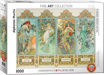 Mucha, Four Seasons 1000 Pc. Puzzle