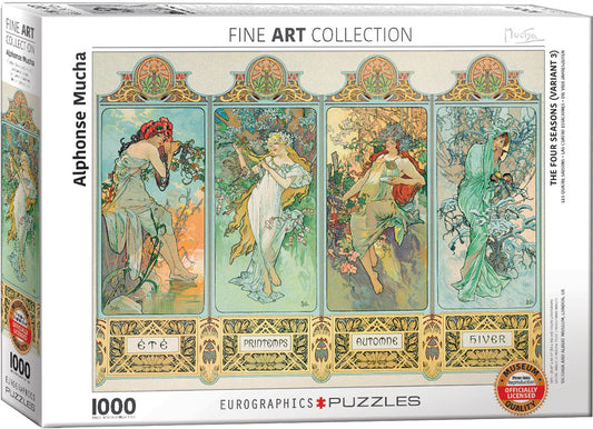 Mucha, Four Seasons 1000 Pc. Puzzle