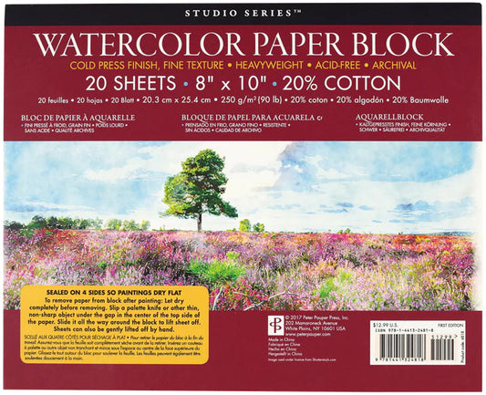 Watercolor Paper Block