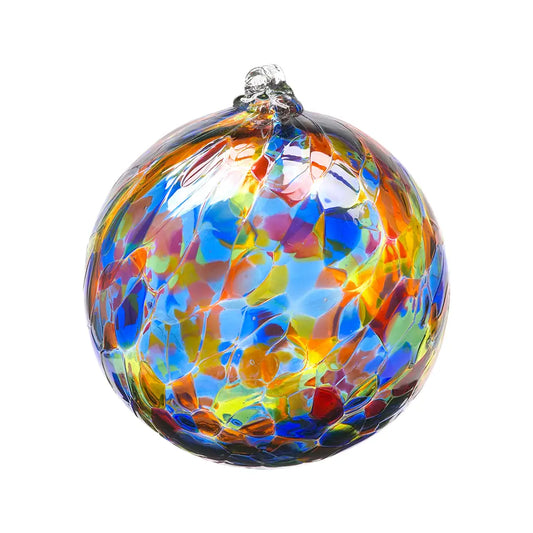 Sunny Sky Glass Calico Ornament