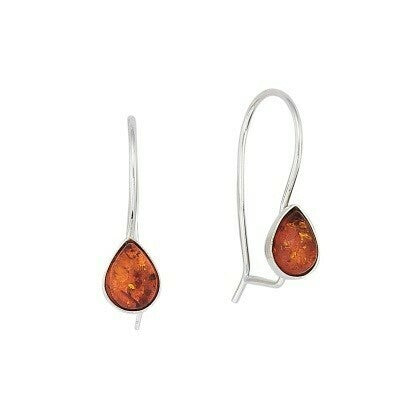 Amber Teardrop Earrings